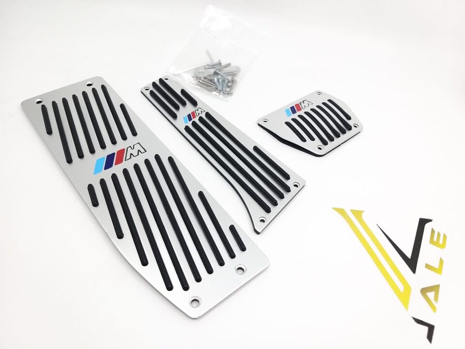 BMW 1-3 SERİSİ PEDAL SETİ - OTOMATİK VİTES - M LOGOLU - KROMLU E34.E36.E39..E60.E46.E87.E90 YAN SANAYİ