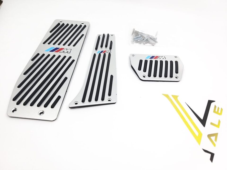 BMW 1-3 SERİSİ PEDAL SETİ - OTOMATİK VİTES - M LOGOLU - KROMLU E34.E36.E39..E60.E46.E87.E90 YAN SANAYİ