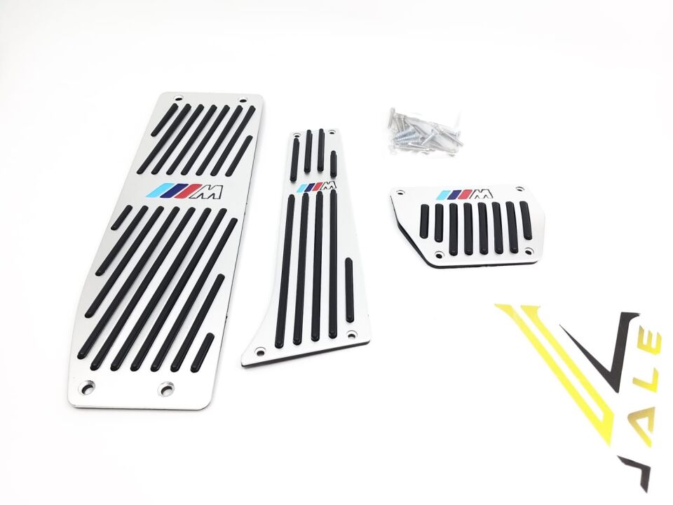 BMW 1-3 SERİSİ PEDAL SETİ - OTOMATİK VİTES - M LOGOLU - KROMLU E34.E36.E39..E60.E46.E87.E90 YAN SANAYİ
