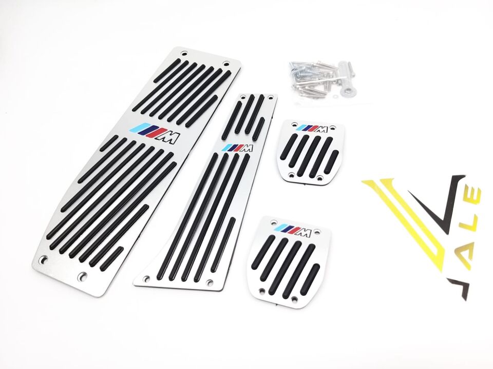 BMW 1-3 SERİSİ PEDAL SETİ - DÜZ VİTES - M LOGOLU - KROMLU E30.E34.E36.E39.E46.E87.E90. YAN SANAYİ