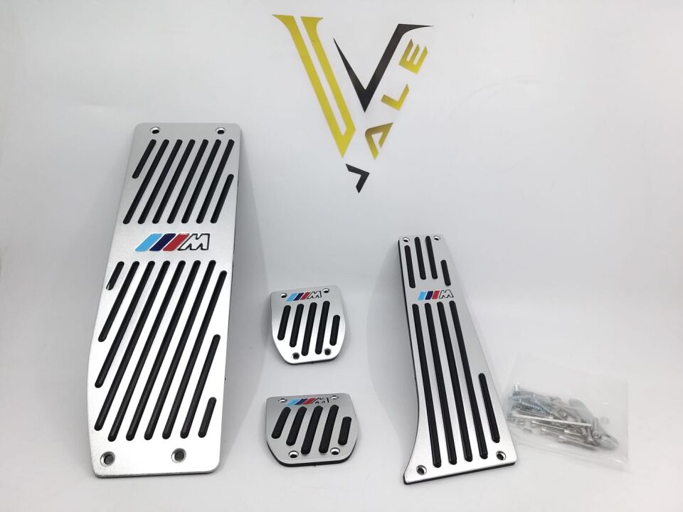 BMW 1-3 SERİSİ PEDAL SETİ - DÜZ VİTES - M LOGOLU - KROMLU E30.E34.E36.E39.E46.E87.E90. YAN SANAYİ