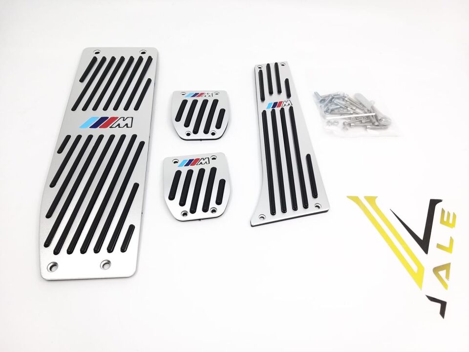 BMW 1-3 SERİSİ PEDAL SETİ - DÜZ VİTES - M LOGOLU - KROMLU E30.E34.E36.E39.E46.E87.E90. YAN SANAYİ