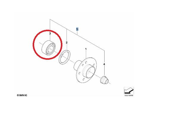 BMW 3 SERİSİ ARKA PORYA BİLYASI KAMPANA E30.E36 YAN SANAYİ