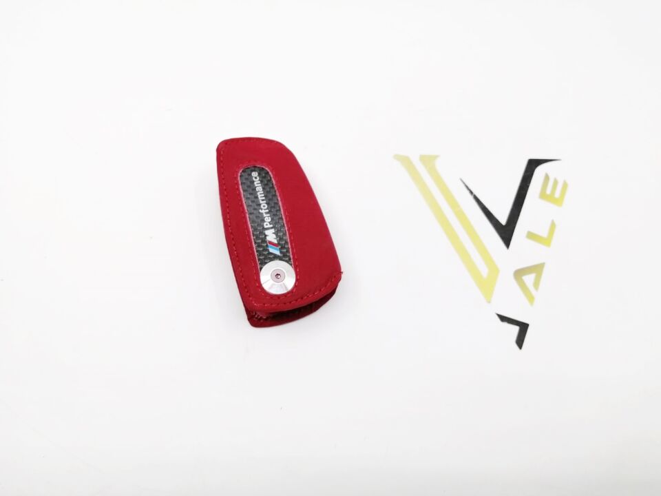 BMW 1-3 SERİSİ ANAHTARLIK = FULL KIRMIZI = ALACANTRA - M PERFORMANCE - F10.F20.F30 YAN SANAYİ