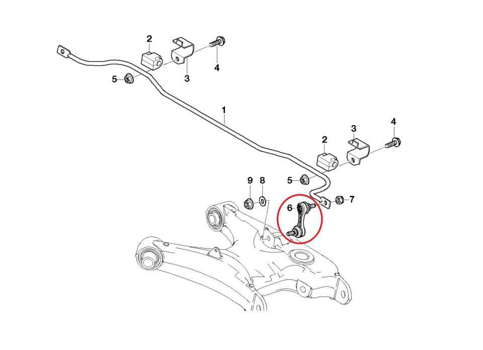 BMW 5 SERİSİ ARKA VİRAJ ASKI ROTU E39 YAN SANAYİ