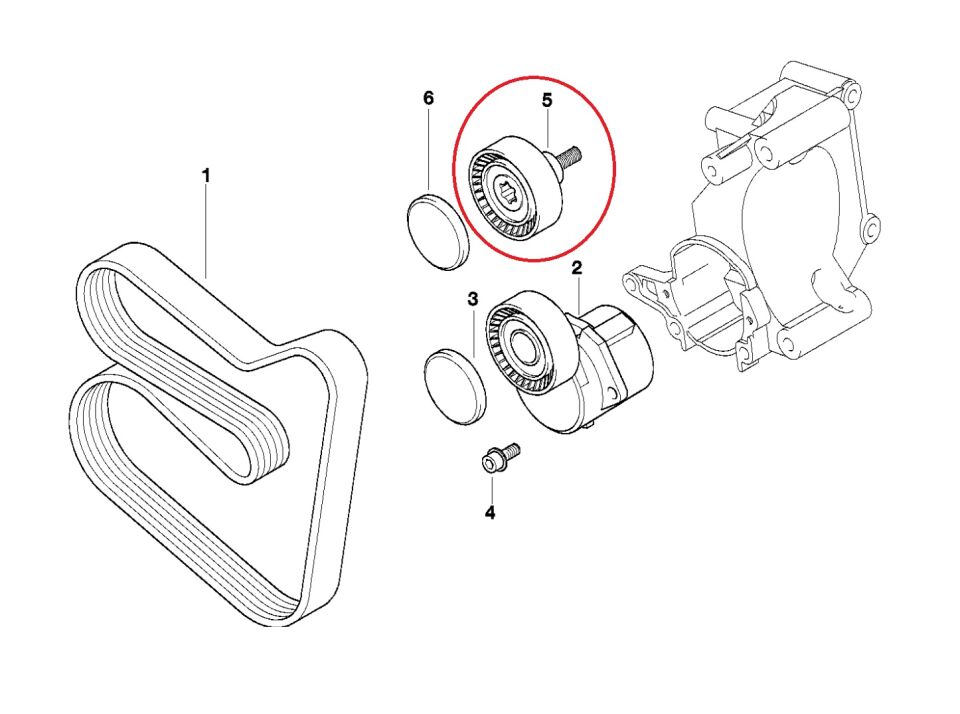 BMW 3 SERİSİ KAYIŞ GERGİ BİLYASI M43.E46 YAN SANAYİ