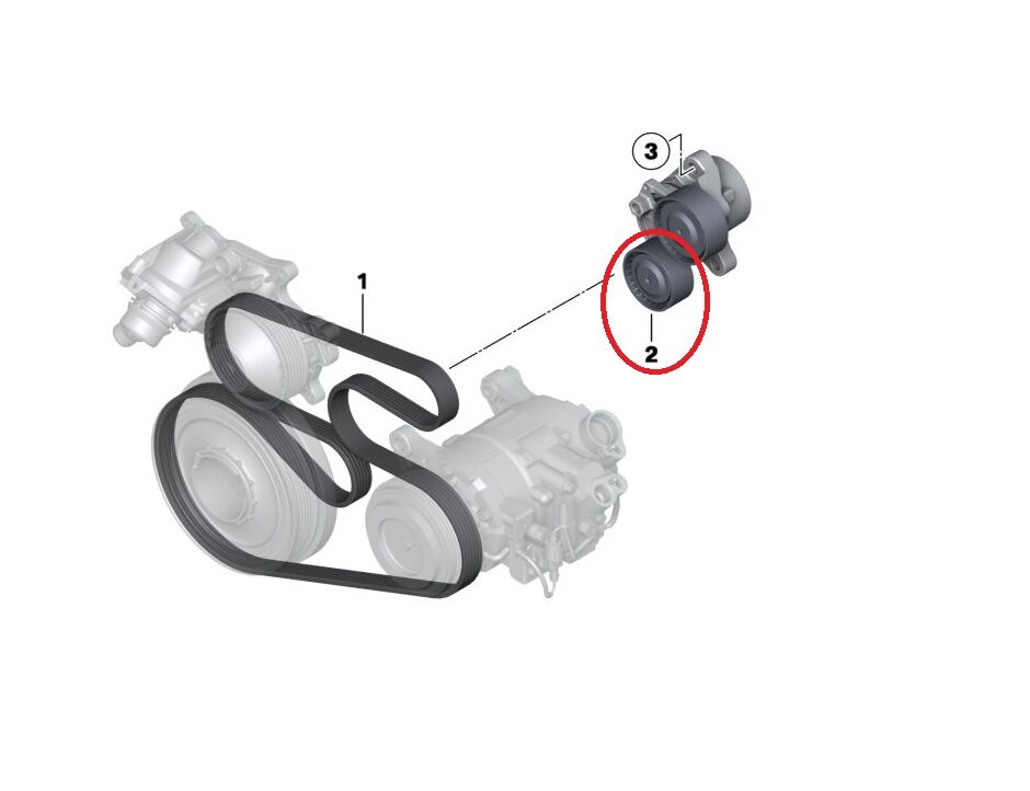 BMW 3-5 SERİSİ KAYIŞ GERGİ BİLYASI - TEK BİLYA - E90.F10.F20.F30 YAN SANAYİ