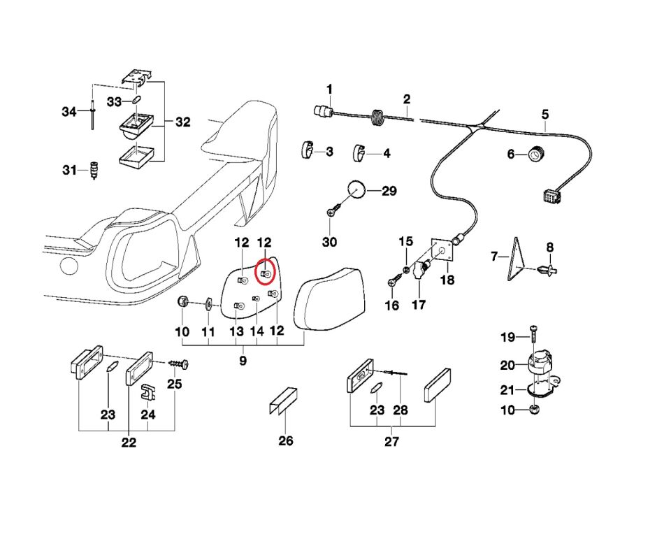 BMW 3-5 SERİSİ AMPÜL TEK DUY 12V21W - DÜZ TIRNAK - E39.E46.F30.E90.E36.F20 YAN SANAYİ