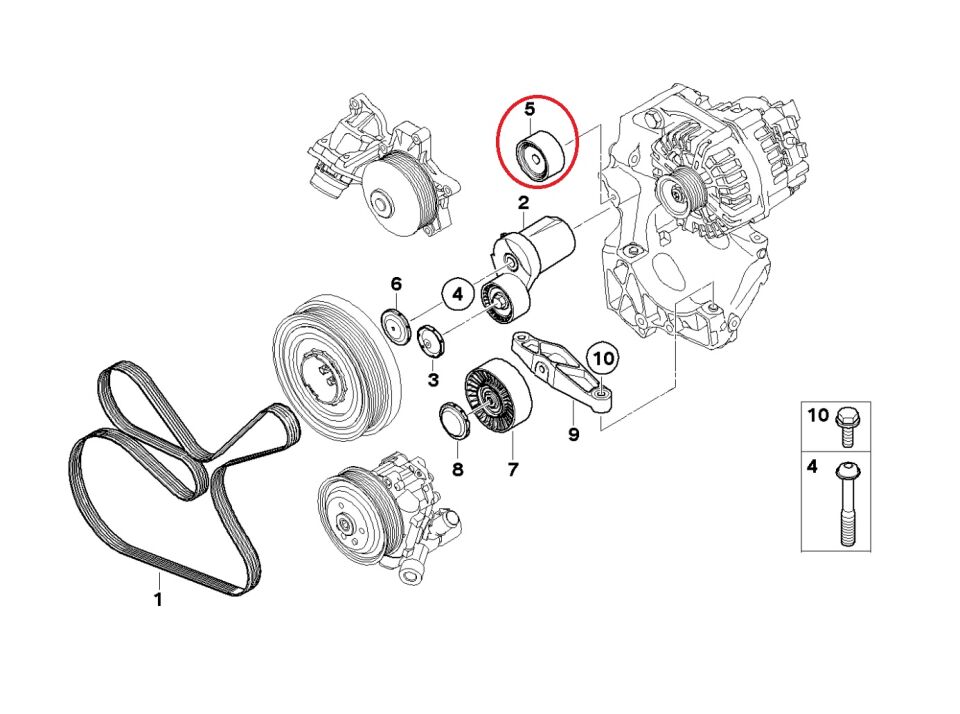 BMW 3-5 SERİSİ GERGİ BİLYASI E87.E90.F10.E60 YAN SANAYİ