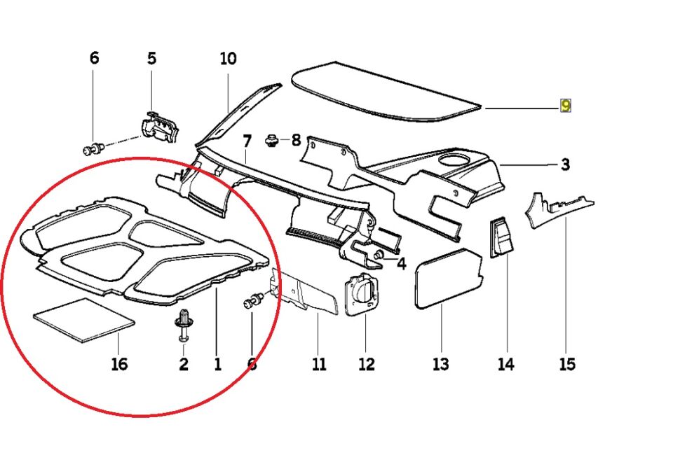 BMW 3 SERİSİ MOTOR KAPUT İZALASYON KEÇESİ E36/2.M50.M52 YAN SANAYİ