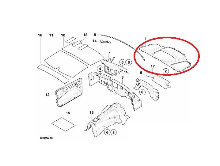 BMW 5 SERİSİ MOTOR KAPUT İAZALASYON KEÇESİ E60 YAN SANAYİ