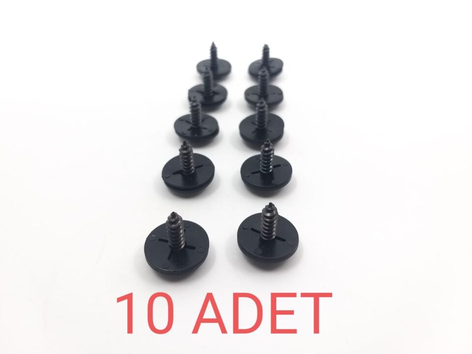 BMW 3 - 5 SERİSİ 8 LİK SAC CİVATA KLİPS 16 MM E30.E36.E46.E60.E90.F10.F20.F30 10 LU YAN SANAYİ