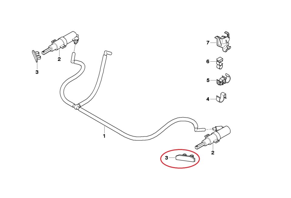 BMW 3 SERİSİ FAR FİSKİYE KAPAĞI - R- E90.LCI YAN SANAYİ