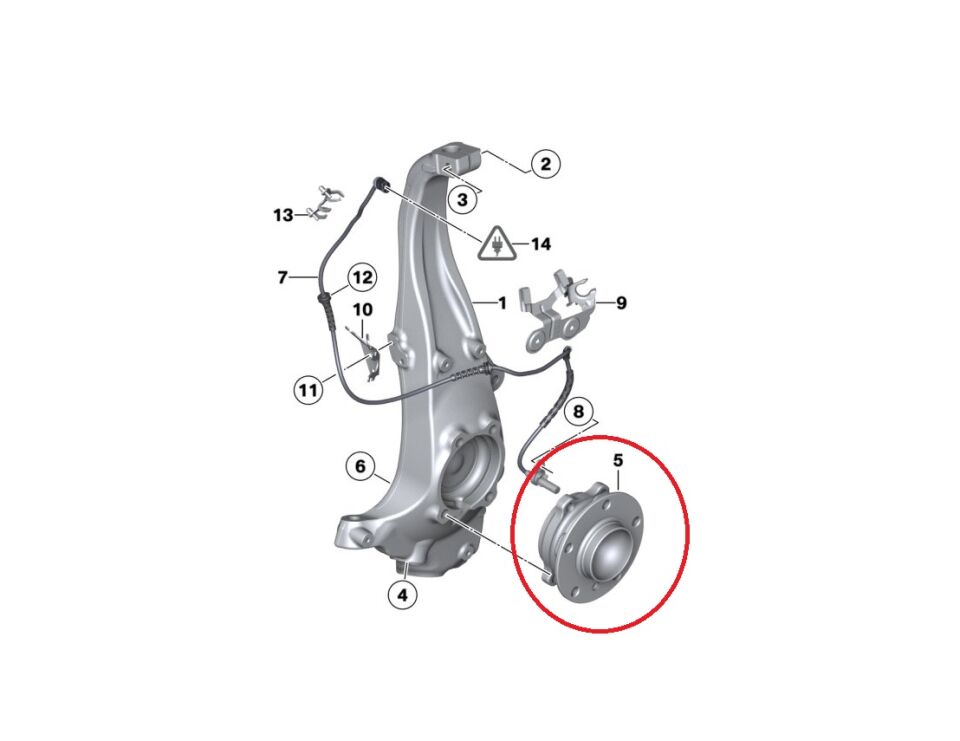 BMW 5 SERİSİ ÖN PORYA BİLYASI F10 FAG