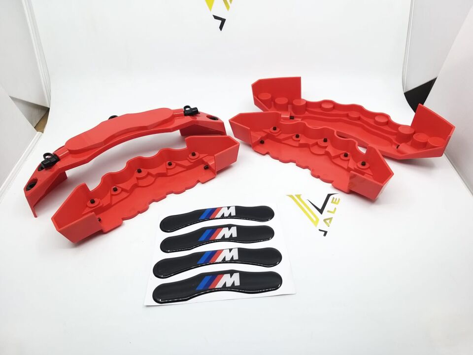 BMW 3-5 SERİSİ FREN KALİPER KAPAĞI TAKIM - M - KIRMIZI E30.E36.E90.E34.E46.E60.F10.F20.F30 YAN SANAYİ