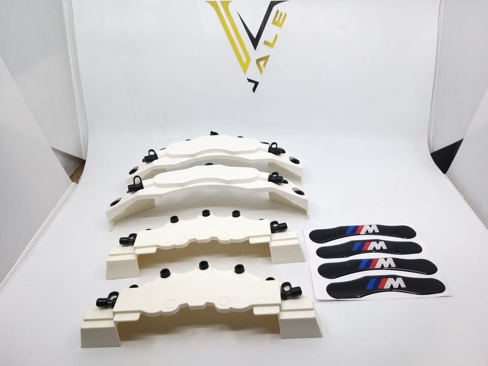 BMW 3-5 SERİSİ FREN KALİPER KAPAĞI TAKIM - M - BEYAZ E30.E36.E90.E34.E46.E60.F10.F20.F30 YAN SANAYİ