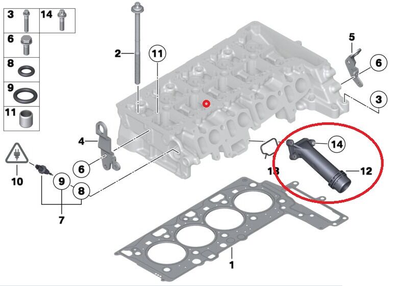 BMW 3-5 SERİSİ BLOK SU FLANŞI F10.F20.F30.E90.E92.X1.X3 ORİJİNAL