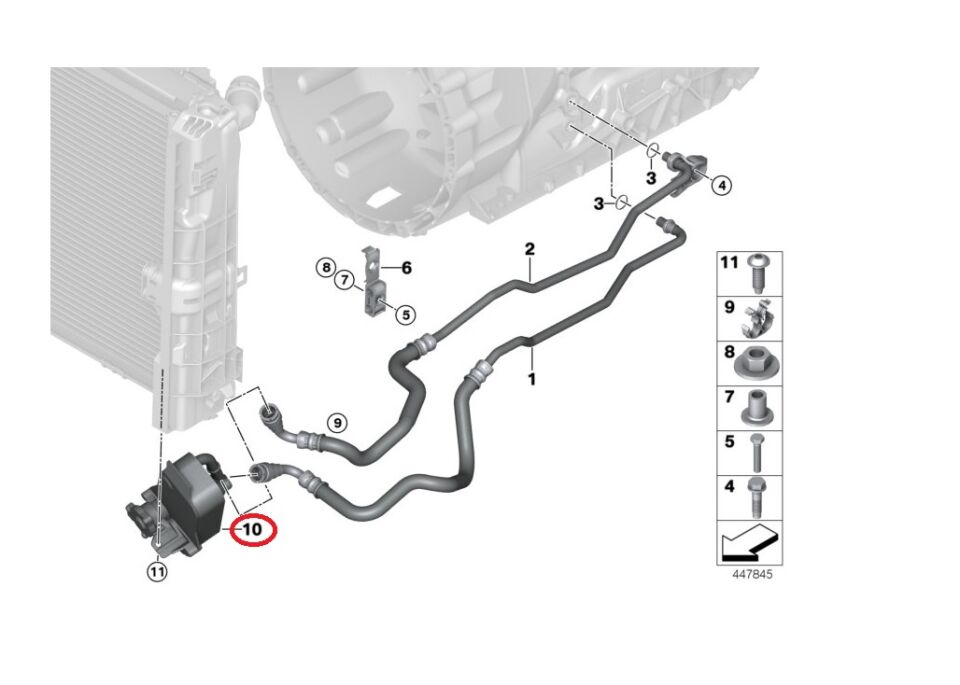 BMW 1-3 SERİSİ ŞANZUMAN YAĞ SOĞUTMA RADYATÖRÜ E87.E90.E92 FEBİ