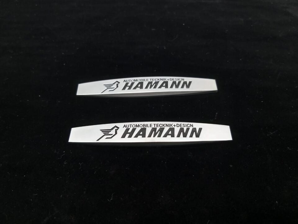 BMW ÇITA AMBLEMİ HAMANN YAZILI METAL TAKIM UNİVERSAL YAN SANAYİ