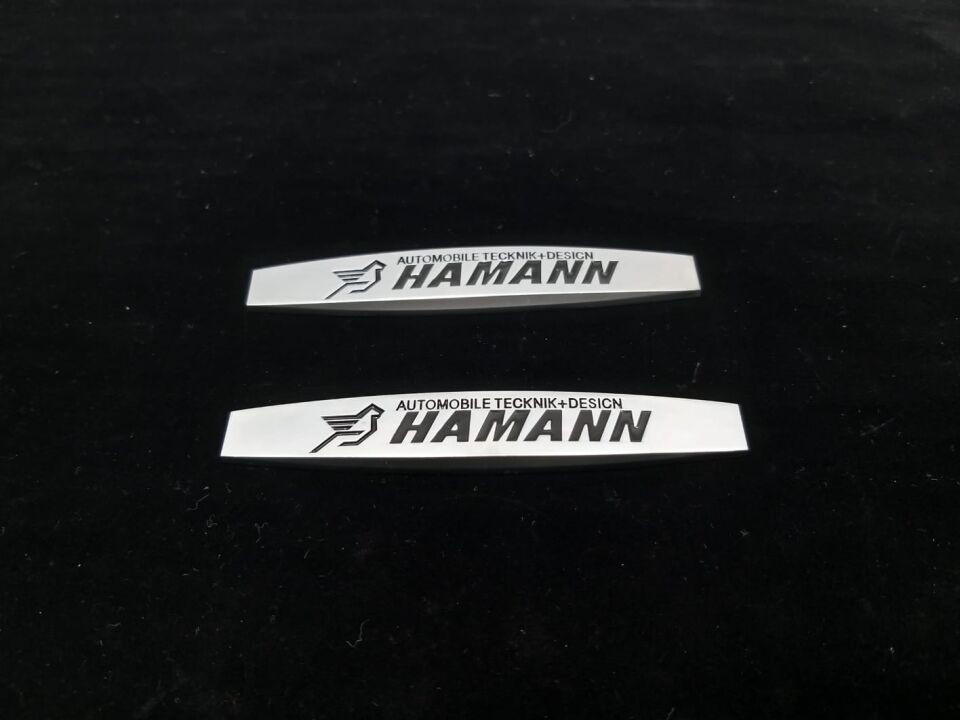 BMW ÇITA AMBLEMİ HAMANN YAZILI METAL TAKIM UNİVERSAL YAN SANAYİ