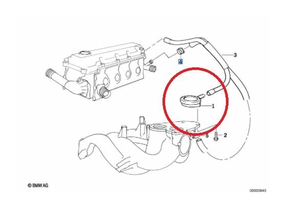 BMW 3-5 SERİSİ VAKUM VALFİ E36,E46.E34.M43 YAN SANAYİSİ