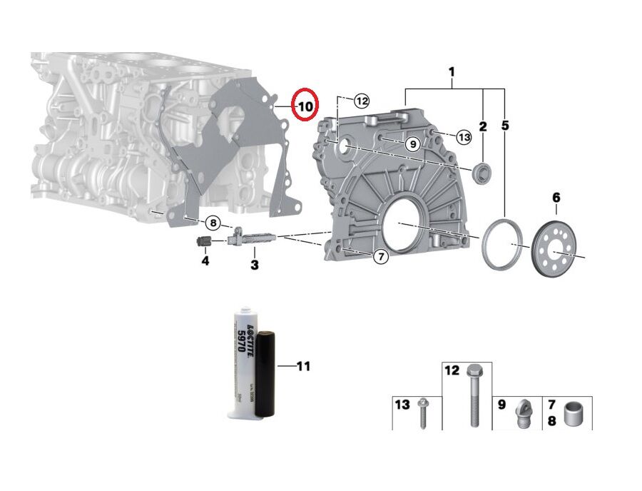 BMW 3-5 SERİSİ ARKA KAPAK CONTASI METAL E87.E90.E60.F10.E92 ELRİNG