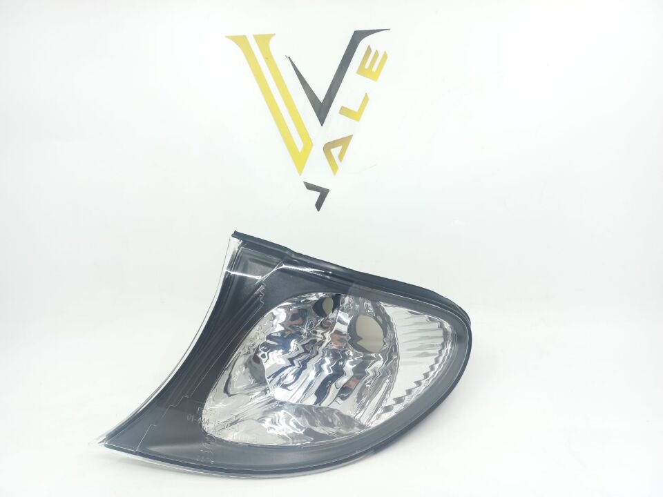 BMW 3 SERİSİ SİNYAL LAMBASI BEYAZ L - SİYAH ÇERÇEVE - E46/4> 09/01 YAN SANAYİ