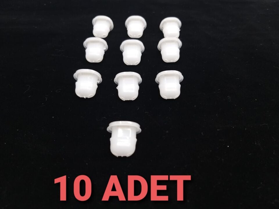 BMW 3-5 SERİSİ MAUN KLİPS - BEYAZ - E38.E39.E93 10 LU YAN SANAYİ