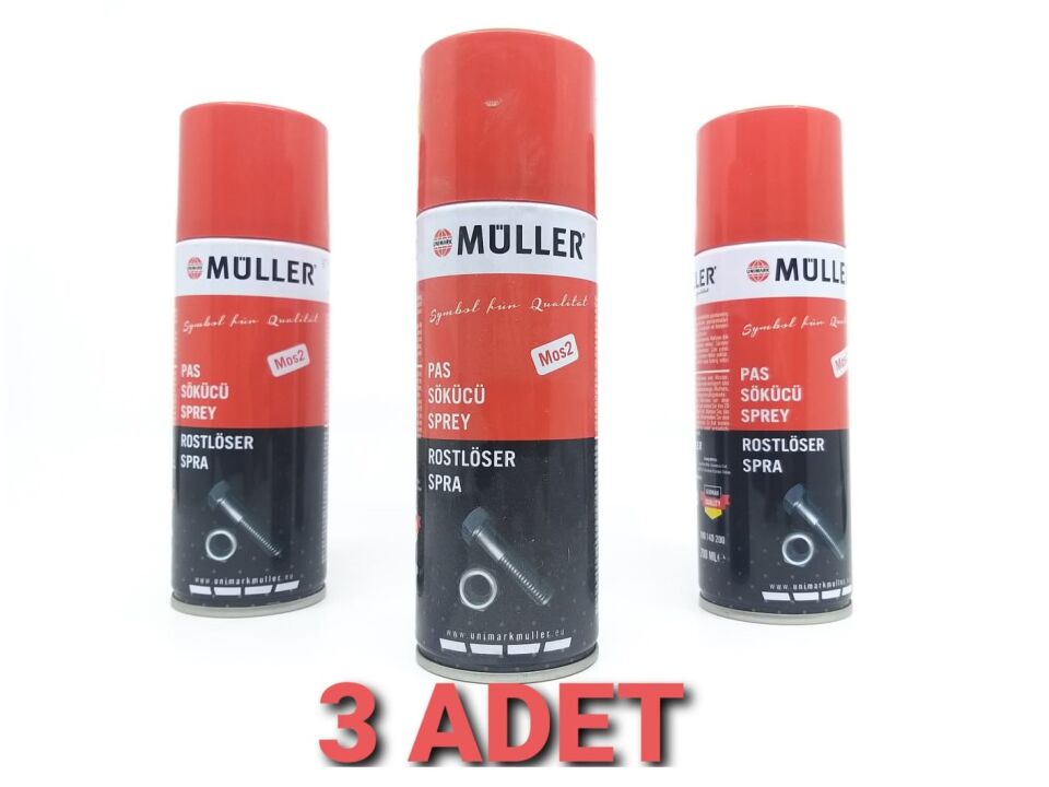 BMW PAS SÖKÜCÜ SPREY 200 ML TÜM ARAÇLAR 3 LÜ MÜLLER