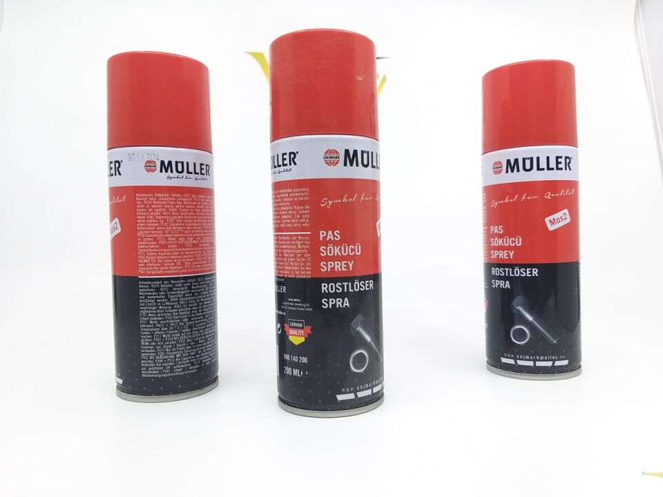 BMW PAS SÖKÜCÜ SPREY 200 ML TÜM ARAÇLAR 3 LÜ MÜLLER