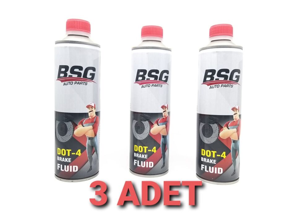 TÜM ARAÇLAR FREN HİDROLİK YAĞI DOT4 TÜM MODELLER 3 LÜ BSG