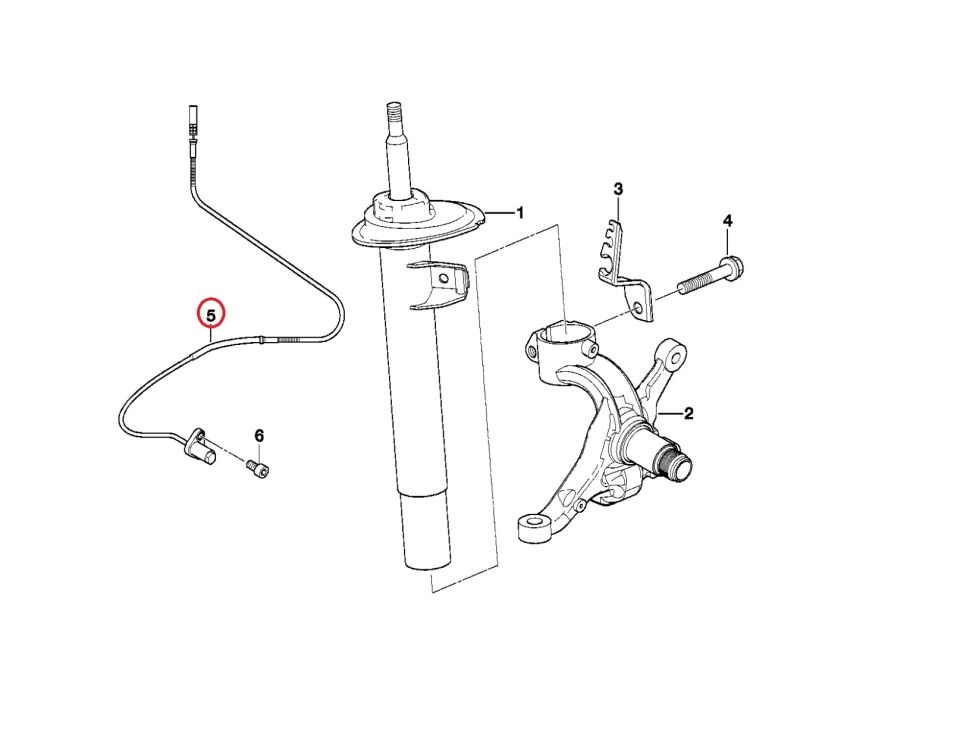 BMW 3 SERİSİ ÖN ABS SENSÖRÜ E46 YAN SANAYİ