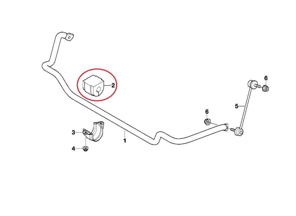 BMW 3 SERİSİ ÖN VİRAJ DEMİR LASTİĞİ D=21,5 MM E46.M52 YAN SANAYİ