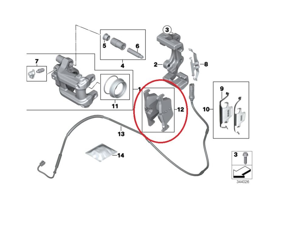 BMW 1-3 SERİSİ ARKA FREN BALATASI 25307 F20.F30.F32 TEXTAR