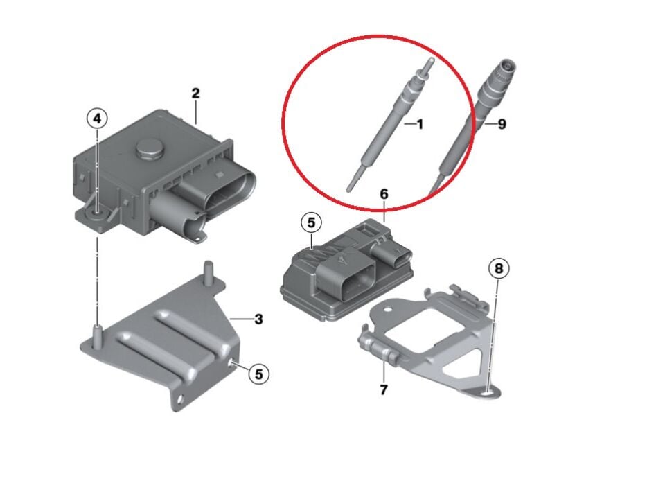BMW 3-5  SERİSİ ISITMA BUJİSİ F20.E90.F30.G20.F10.X5 6 LI YAN SANAYİ