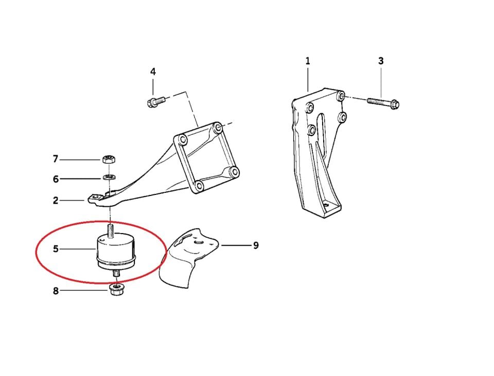 BMW 3-5 SERİSİ MOTOR KULAK TAKOZU E34.M20.M50 2 Lİ FEBİ