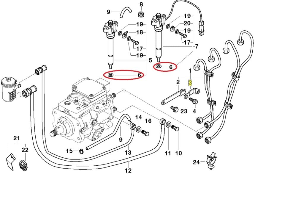 BMW 3-5 SERİSİ ENJEKTÖR PULU F20 E46.E90.F30.G20 E60 4 LÜ YAN SANAYİ