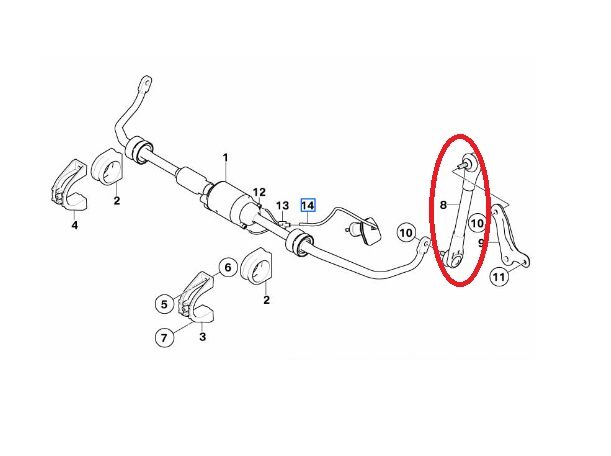 BMW 5 SERİSİ VİRAJ ASKI ROTU - R - L - E60 SAĞ SOL YAN SANAYİ