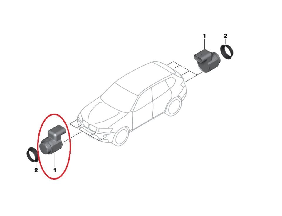 BMW 5 SERİSİ PARK MESAFE SENSÖRÜ PDC E39.E60.X3.X5 YAN SANAYİ
