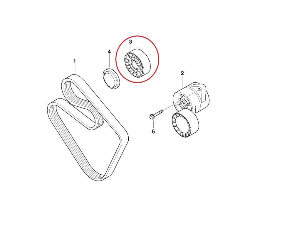 BMW 5 SERİSİ KAYIŞ GERGİ BİLYASI E60.E65.X3.M54 INA