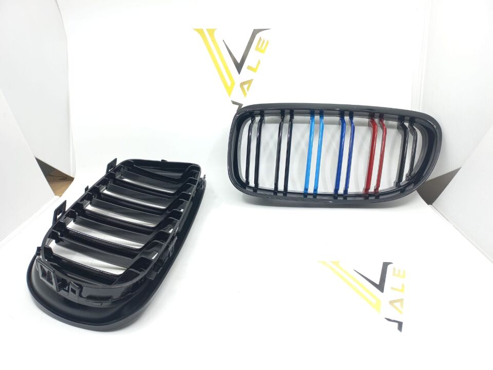 BMW 3 SERİSİ PANJUR BÖBREK TAKIMI PARLAK SİYAH - M- E90.LCI YAN SANAYİ