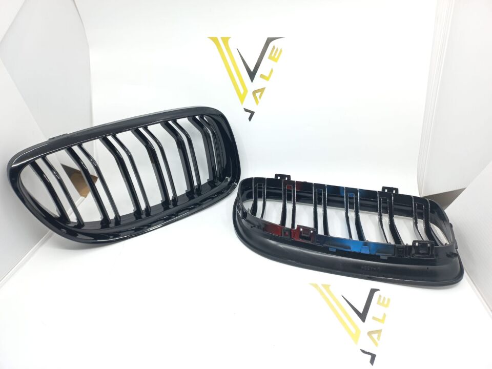 BMW 3 SERİSİ PANJUR BÖBREK TAKIMI PARLAK SİYAH - M- E90.LCI YAN SANAYİ