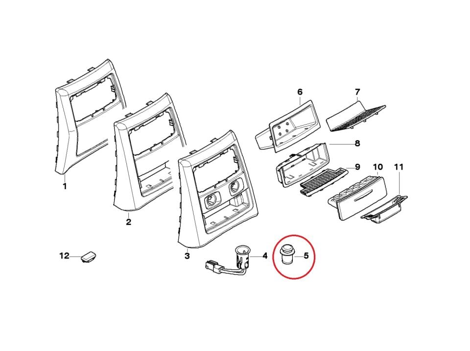 BMW 1-3-5 SERİSİ ÇAKMAK KAPAĞI TAPASI F20.F10.F30.E90.E46.E60 ORJ