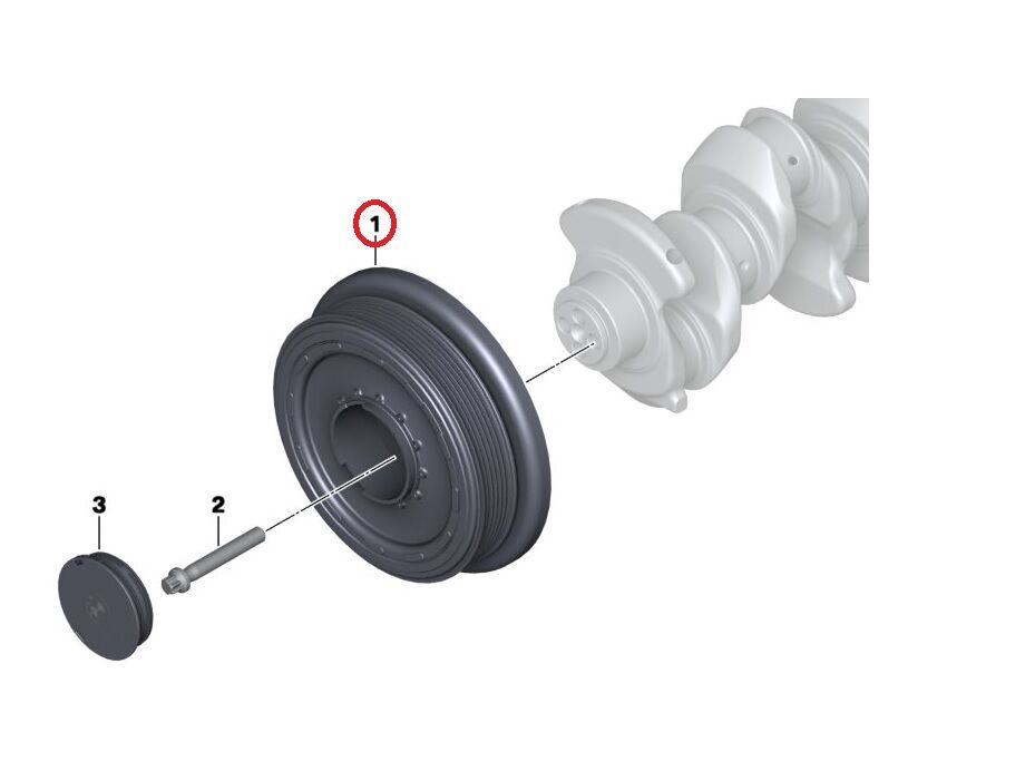 BMW 1-3-5 SERİSİ KRANK KASNAĞI F10.F20.F30 CORTECO