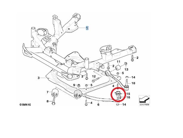 BMW X5 SERİSİ ÜST SALINCAK ROTİLİ E53 2 Lİ YAN SANAYİ