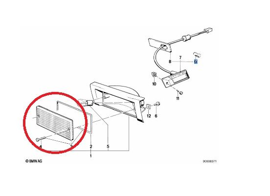 BMW 3 SERİSİ SİNYAL CAMI - FÜME - E30.M10.M40 YAN SANAYİ