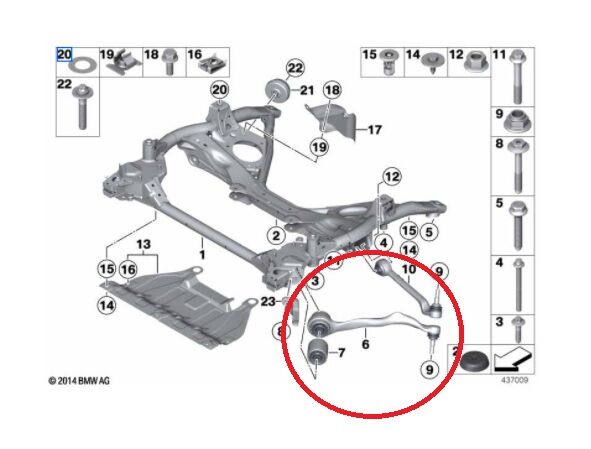 BMW 1 - 3 SERİSİ ÖN SALINCAKALT L R F20.F30.F35 2 Lİ YAN SANAYİ