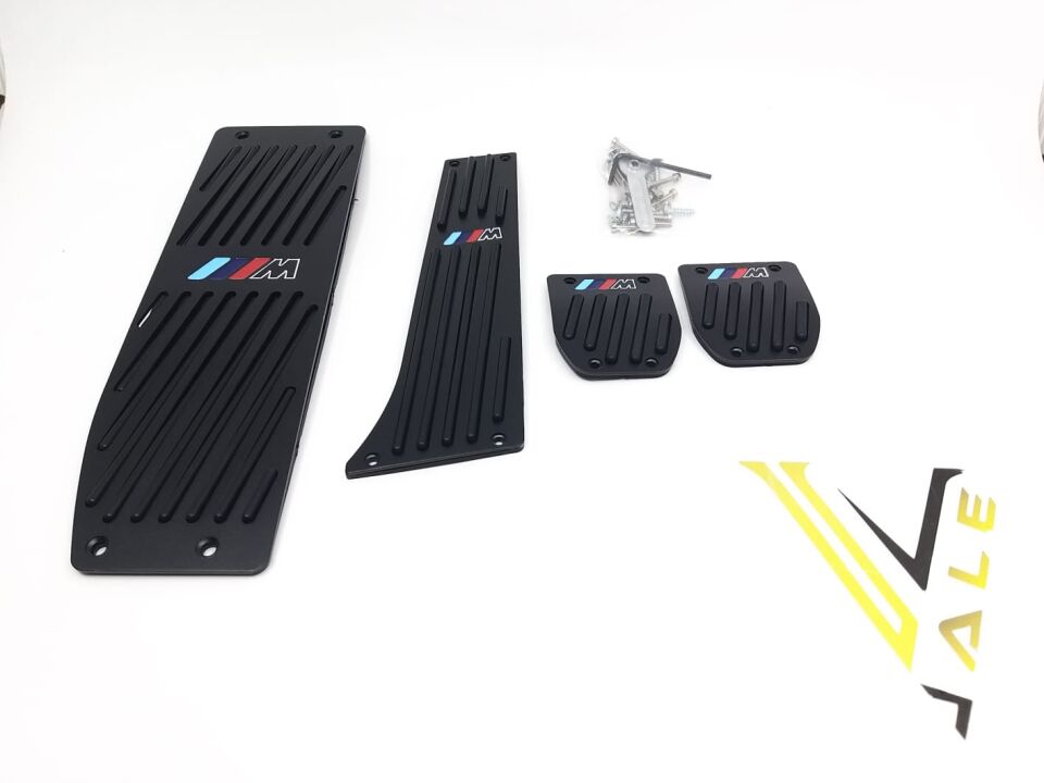 BMW 1-3 SERİSİ PEDAL SETİ - DÜZ VİTES - M LOGOLU - SİYAH E30.E34.E36.E39.E46.E87.E90. YAN SANAYİ