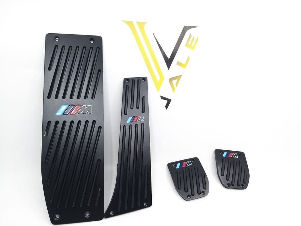 BMW 1-3 SERİSİ PEDAL SETİ - DÜZ VİTES - M LOGOLU - SİYAH E30.E34.E36.E39.E46.E87.E90. YAN SANAYİ