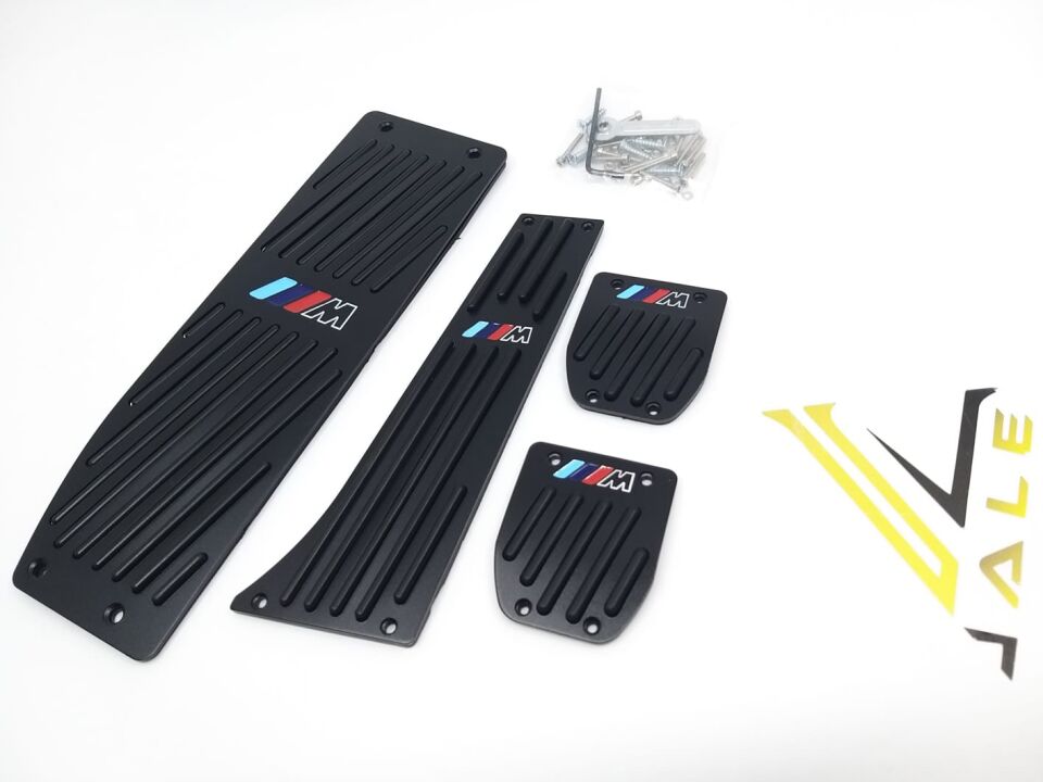 BMW 1-3 SERİSİ PEDAL SETİ - DÜZ VİTES - M LOGOLU - SİYAH E30.E34.E36.E39.E46.E87.E90. YAN SANAYİ